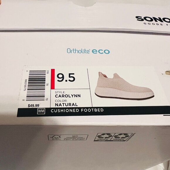 Sonoma Ortholite eco Carolynn-NWT-Slip On Comfort Shoes Cush Foot Bed-Sz. 9 1/2 - Picture 12 of 14
